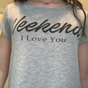 Grey, short sleeve, Miami shirt.